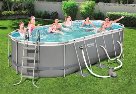 Bestway Steel Oval Pool • GrabOne NZ