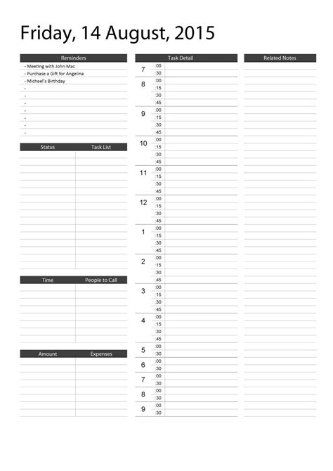 Printable Day To Day Calendar | Example Calendar Printable