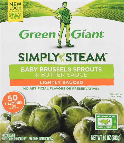 Green Giant Simply Steam Lightly Sauced Baby Brussels Sprouts Butter