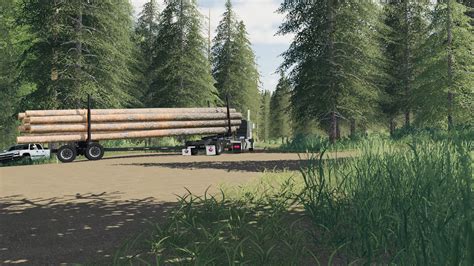 Pole Trailer And Jeep V20 Fs19 Mod