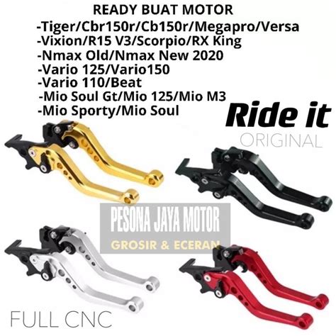 Jual Handle Rem Kopling Merk RIDE IT Buat Vixion R15 V3 Cb150r Cbr150r