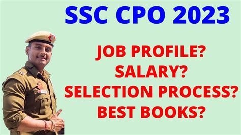 Ssc Cpo Vacancy Sub Inspector In Delhi Police Capfs Youtube