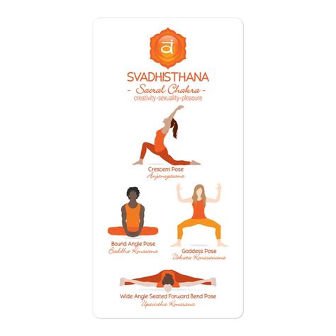 Yoga Sacral Chakra Poses Sticker 76 - Etsy