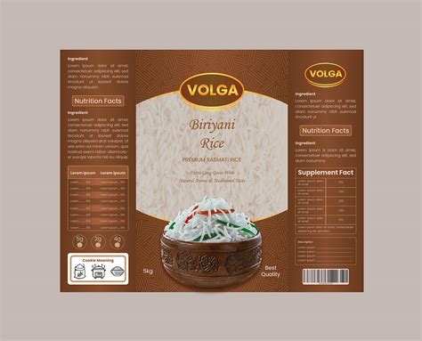 Rice Label Design On Behance