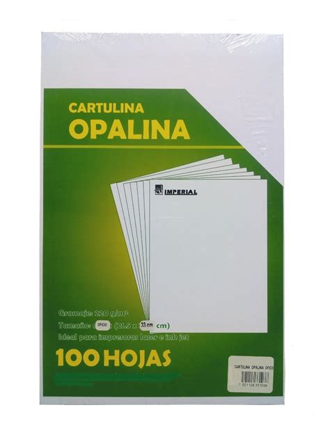 Cartulina Opalina Oficio Gr Con Hjs Imperial Mercadolibre