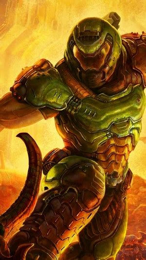 Doom Eternal Doomguy Sword 4k Hd Phone Wallpaper Rare Gallery