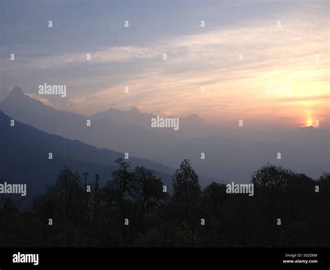 Sunrise Himalayas Nepal Stock Photo - Alamy