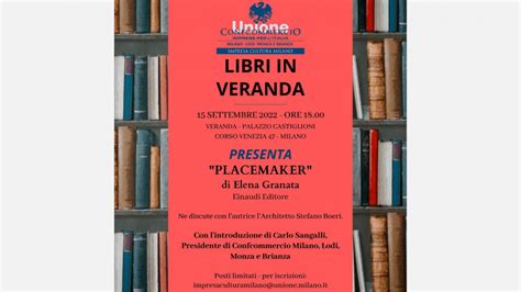 Libri In Veranda Presentazione Placemaker Di Elena Granata Stefano