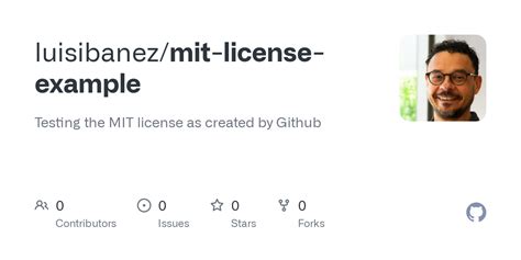 GitHub - luisibanez/mit-license-example: Testing the MIT license as ...