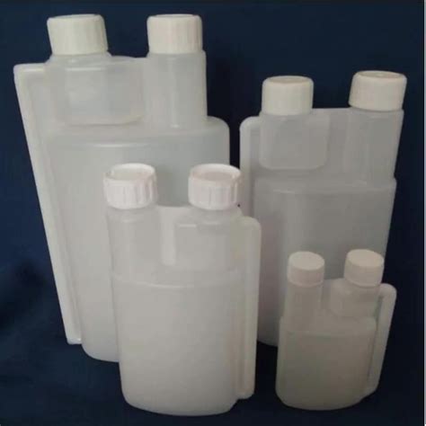 Ml Double Neck Plastic Hdpe Bottle With Cap Buy Ml Double Neck