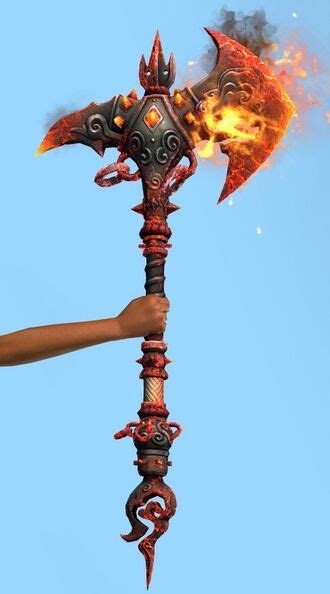 Fiery Dragon Slayer Axe Guild Wars Wiki Gw W