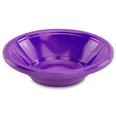 Decorrack Small Plastic Bowls Inch Disposable Party Bowls Purple