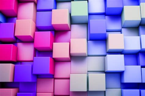 Premium Photo A Wallpaper Of Colorful Cubes With The Word Cubes On It