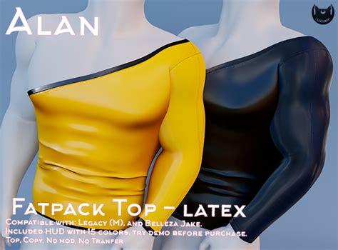 Second Life Marketplace ~ukyah~ Alan Top Latex Unpacker