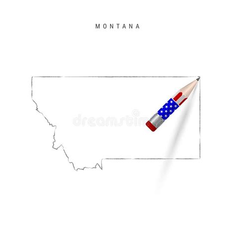 Preview Of Montana State Vector Road Map Map Symbols Map Us State Map