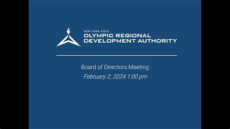 NYS ORDA Board Of Directors Meeting January 26 2023 1 00pm YouTube