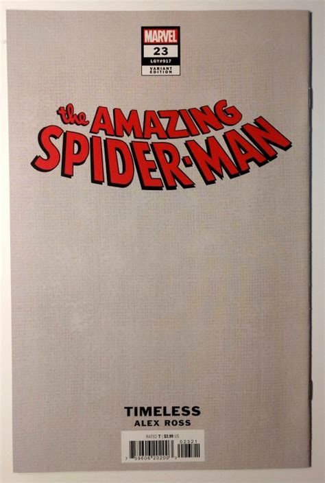 The Amazing Spider Man Ross Cover Comic Books