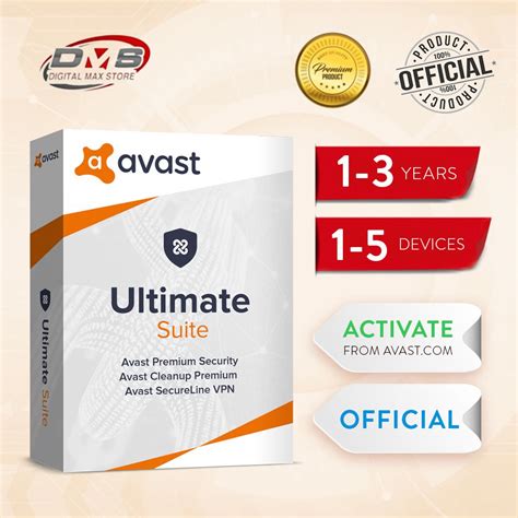 Avast Premium Security Ultimate Suite Antivirus 2021 Genuine License