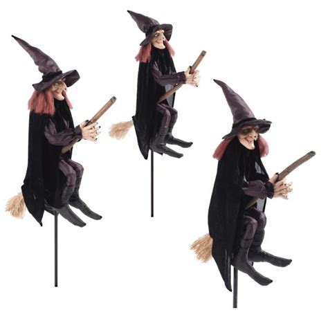 Staked Halloween Witches Set Of Three Grandin Road