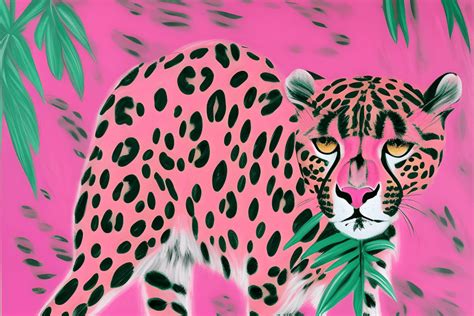 Pink Cheetah Full Body Graphic · Creative Fabrica