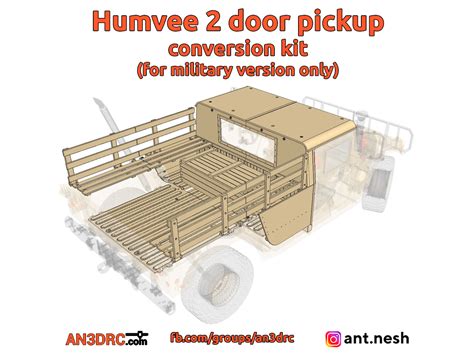 Humvee 2 Door Conversion Kit