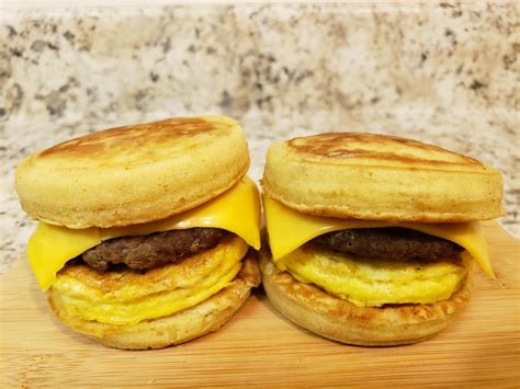 [Homemade] Sausage, Egg, and Cheese Mcgriddles : food