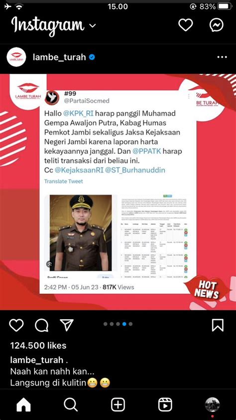 Mr Cebong On Twitter Rt Partaisocmed Oh Yg Dilakukan Akun Ig Lambe