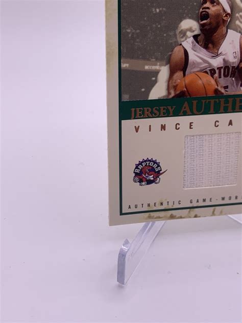 Fleer Vince Carter Jersey Authentix Game Worn Jersey