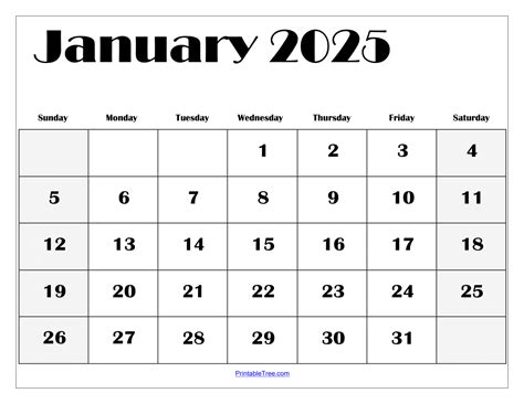 Calendar January 2025 Printable Free Betty Hermina