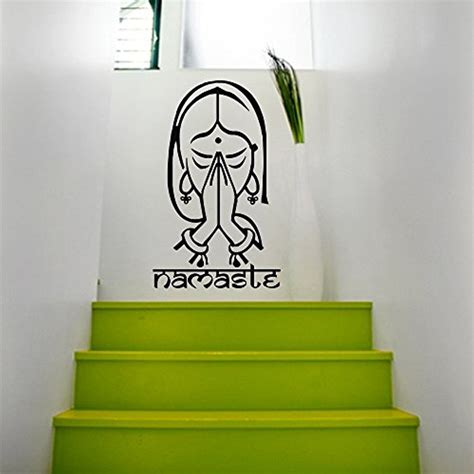 Vinyl Wall Decals Indian Yoga Namaste Decal Sticker Home Decor Art