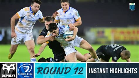 Ospreys V Leinster Instant Highlights Round 12 URC 2022 23 YouTube