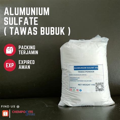 Jual Tawas Bubuk Alumunium Sulfate Bubuk Kg Shopee Indonesia