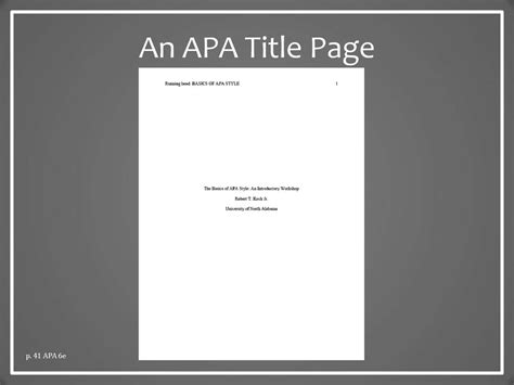 Apa Style The Basics презентация онлайн