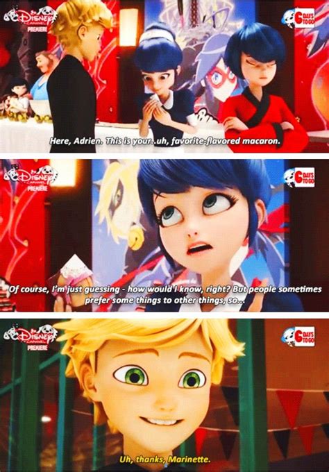 So cute! Adrien has the most precious smile, Marinette is awkwardly ...