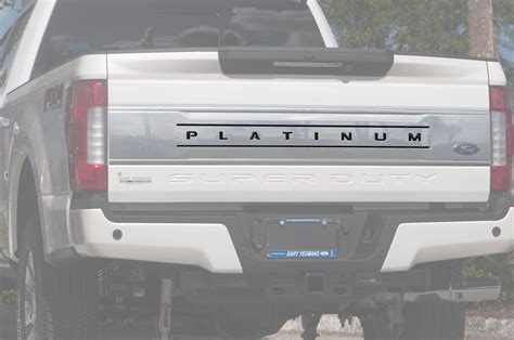 Tailgate Letter And Line Inserts Fits 2017 2019 Ford Super Duty Platin