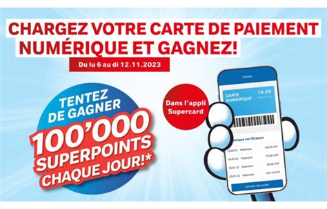 Concours Du Au Novembre Supercard Met En Jeu Chaque Jour