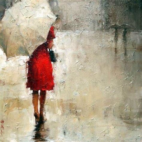 Girl Walking In The Rain Painting at PaintingValley.com | Explore collection of Girl Walking In ...