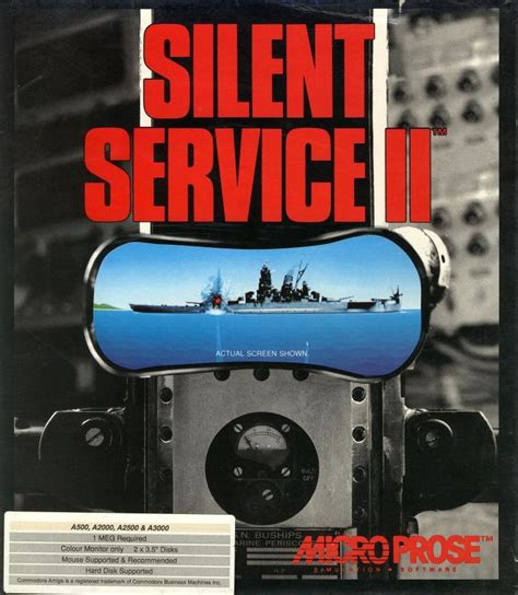 Silent Service Ii 1991 Amiga Box Cover Art Mobygames Retro Gaming