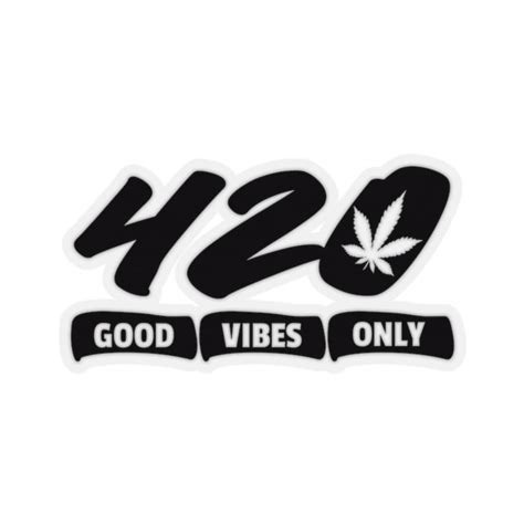 420 Good Vibes Only Stickers, Gifts for Stoners, Reggae Stickers ...