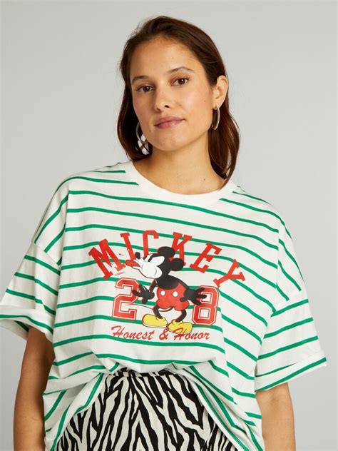 Camiseta Mickey de Disney de algodón BLANCO Kiabi 10 00