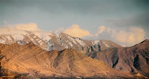 Afghanistan Landscape Desert Plain Against The Backdrop Of Mountains