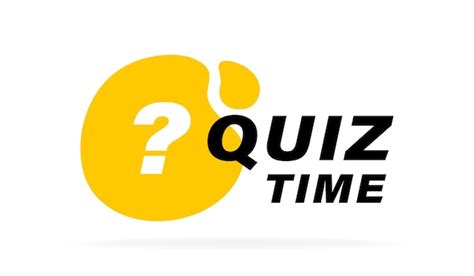 Premium Vector Quiz Time Geometric Badge With Question Mark Emblem