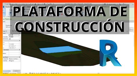 Como hacer una plataforma de construcción en REVIT 2022 Tutoriales