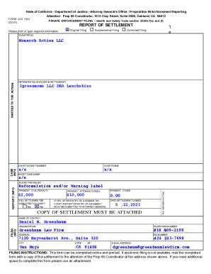 Fillable Online Oag Ca Prop Contact Us California Dept Of