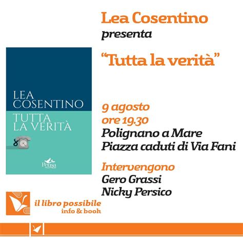 POLIGNANO A MARE 9 AGOSTO 2023 PRESENTAZIONE DEL LIBRO DI LEA