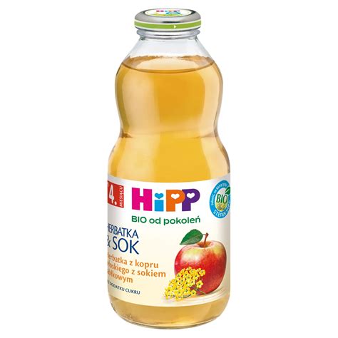 HiPP BIO herbatka z kopru włoskiego z sokiem jabłkowym 500 ml Dr Max