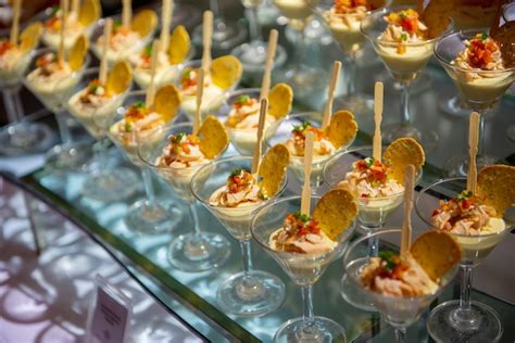 Premium Photo | Wedding food in wedding ceremony