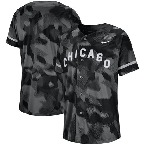 Men's Chicago White Sox Nike Black Camo Jersey