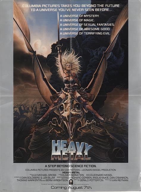 Heavy Metal 1981 Original Movie Poster Adventure Animation Fantasy