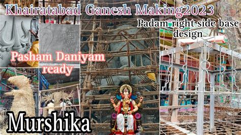 Khairatabad Ganesh Making Video Morning Update Feet Matti